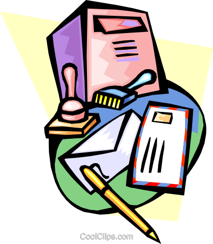 Post Office Royalty Free Vector Clip Art Illustration - Buchhaltung (419x480)