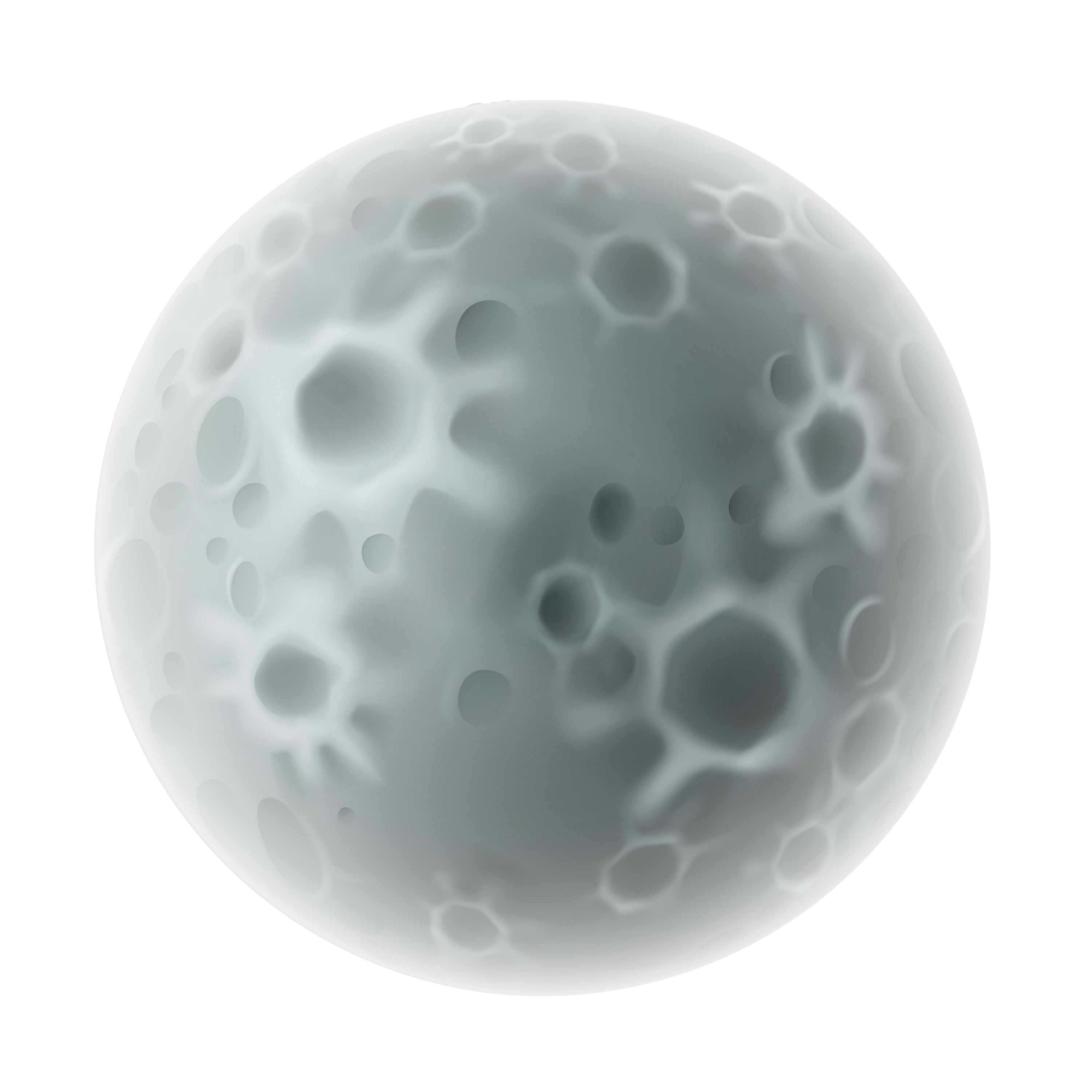 Transparent Moon Clipart - Transparent Background Moon Clipart (3200x3200)