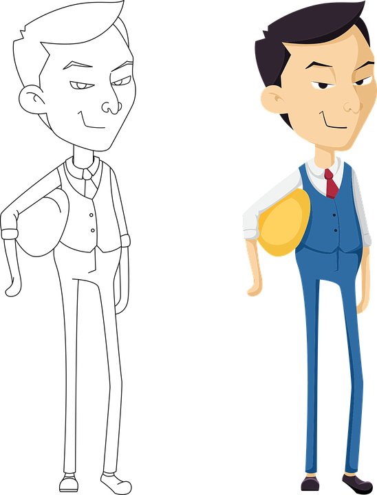 Cartoon Suit 16, Buy Clip Art - Cartoon (548x720)