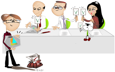 Illustration Com Externe Conformité Banque - Cartoon (480x480)
