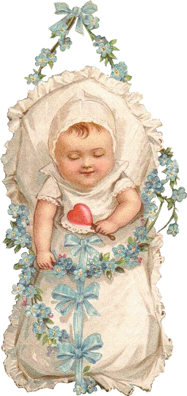 Victorian Die Cut - Baby (378x800)