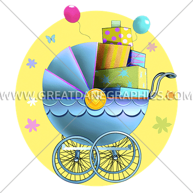 Baby Shower - Carriage (385x385)