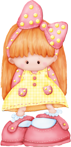 Buttons And Bows - Muñecas Clipart (249x512)