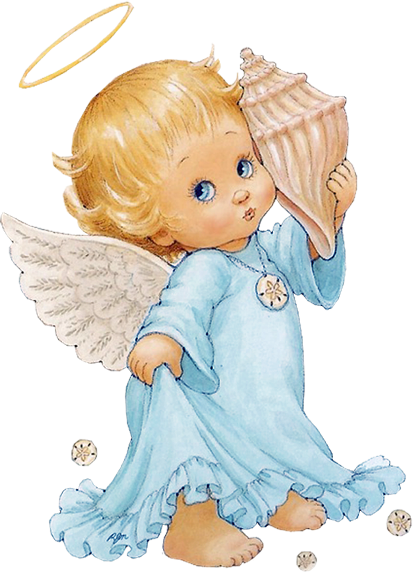 Angelitos Bebe - Precious Moments With Cross (1772x2267)