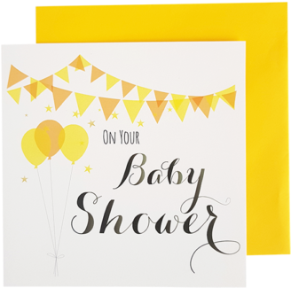 Nette Zickzack Baby-dusche Laden Ein Karte (350x435)