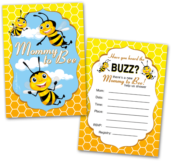 20 Baby Shower Cards And 20 Envelopes 'mommy To - Baby Shower (600x600)