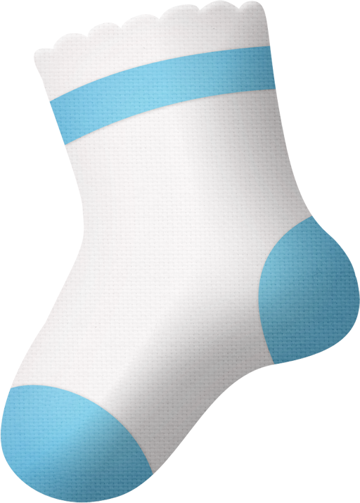 Infant Baby Shower Boy Child Clip Art - Baby Sock Clipart (512x715)