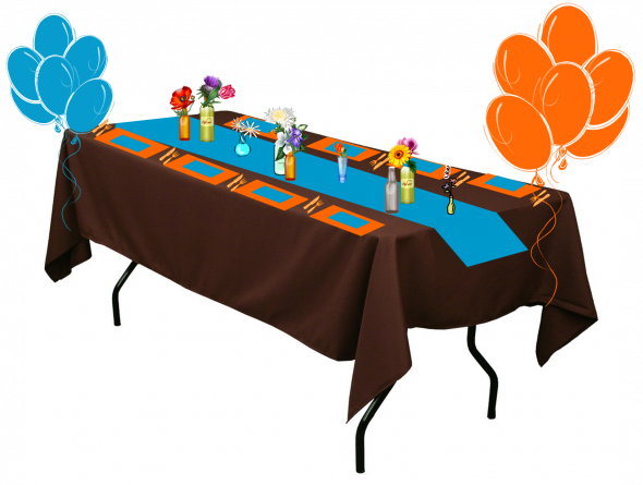 My Friend's Shower Is This Sunday And I've Pretty Much - Tafelkleed Rechthoekig Bruin 130 Cm X 160 Cm (590x445)