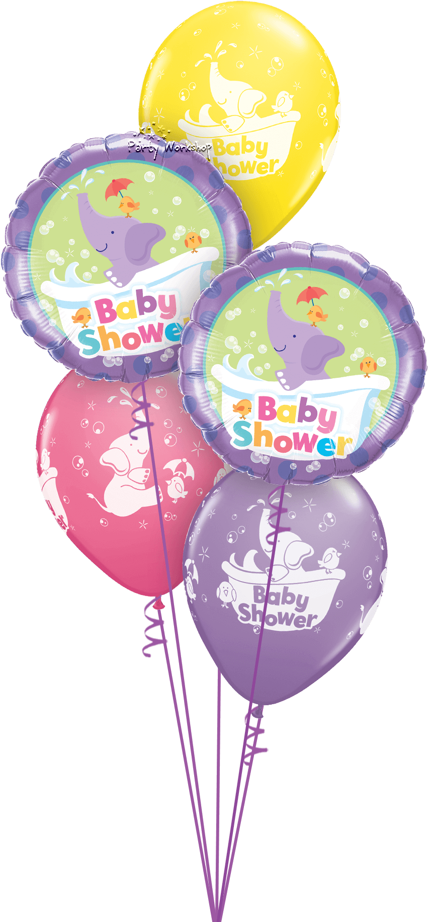 Baby Shower/reveal - Pioneer Balloon Company Baby Shower Elephant Balloon, (869x1846)