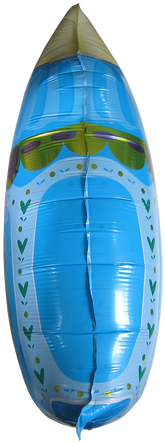 Extra Large Baby Shower Mylar Balloon - Surfboard (500x500)