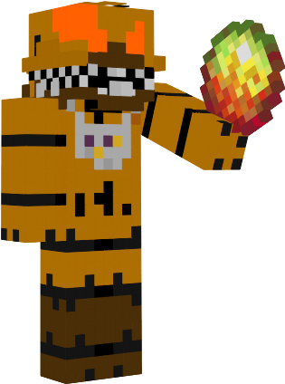 Minecraft Clipart Halloween - Minecraft Skins Fnaf 4 Jacko Chica (317x440)