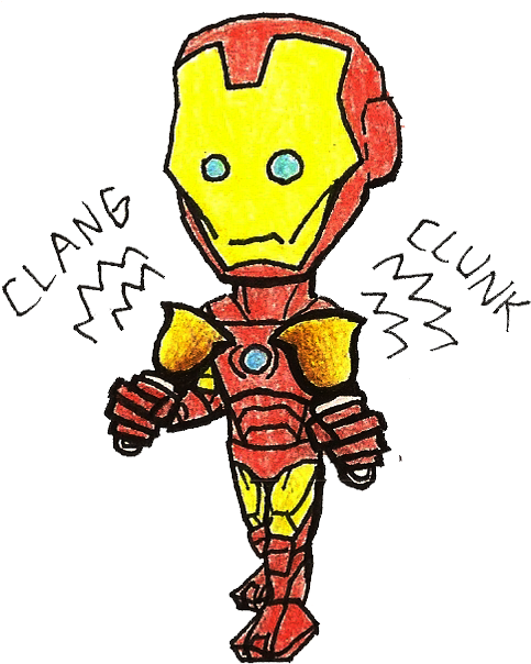 Why Ironman Shouldn't Play Handbells By Geo-dragon - Cartoon (556x663)