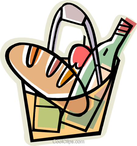 Bag Of Groceries Royalty Free Vector Clip Art Illustration - Alt Attribute (451x480)