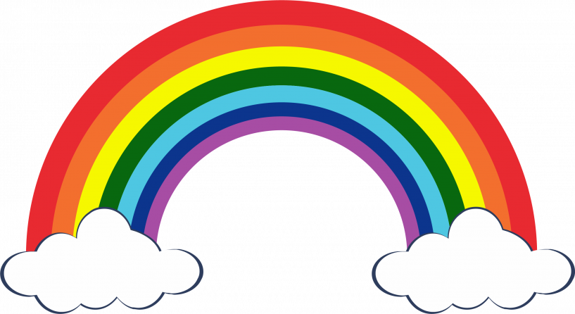 Rainbow Stickers For Car (817x446)