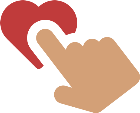 Tocando-corazon - Corazon Png (480x386)