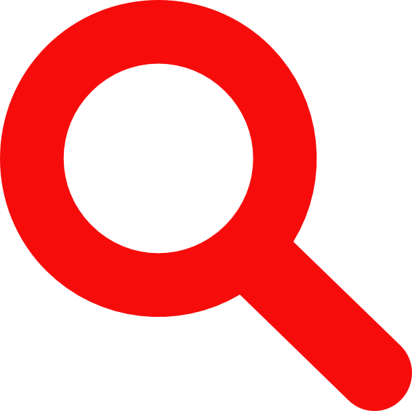 Red Search Icon Png (600x598)