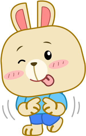Little Bunny Sticker Messages Sticker-11 - Cartoon (618x618)