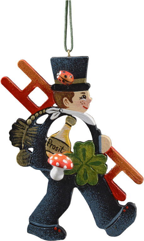 Chimney Sweep, Wooden Ornaments, Christmas Wish List, - Gluecks Bringer (483x800)