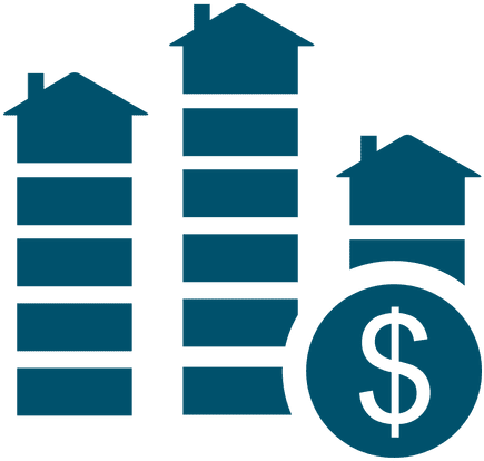 Multistoried Dollar Houses Icon Transparent Png - Odio A La Navidad (512x512)