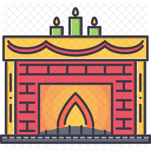 Fireplace Icon - Hearth (512x512)