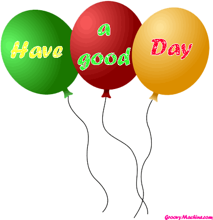 Have A Good Day Balloons Glitter - Souvenir (453x453)