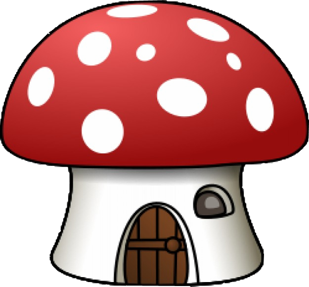 Other Videos On Glog - Mushroom House Clipart (625x580)