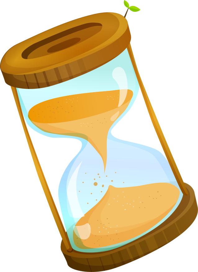 Hourglass Cartoon Drawing Clip Art - Hourglass Cartoon (638x874)