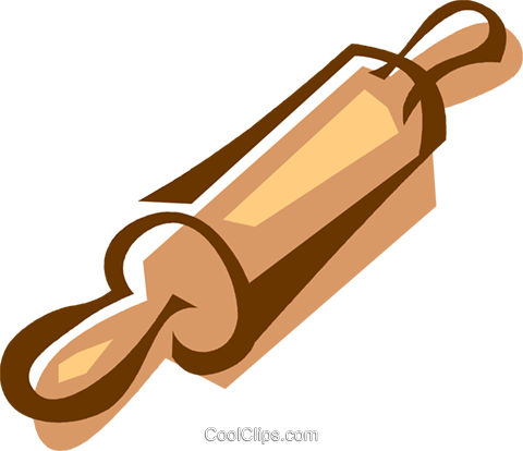 Simple Rolling Pin Clipart Rolling Pin Royalty Free - Rolling Pin Clipart Png (480x414)
