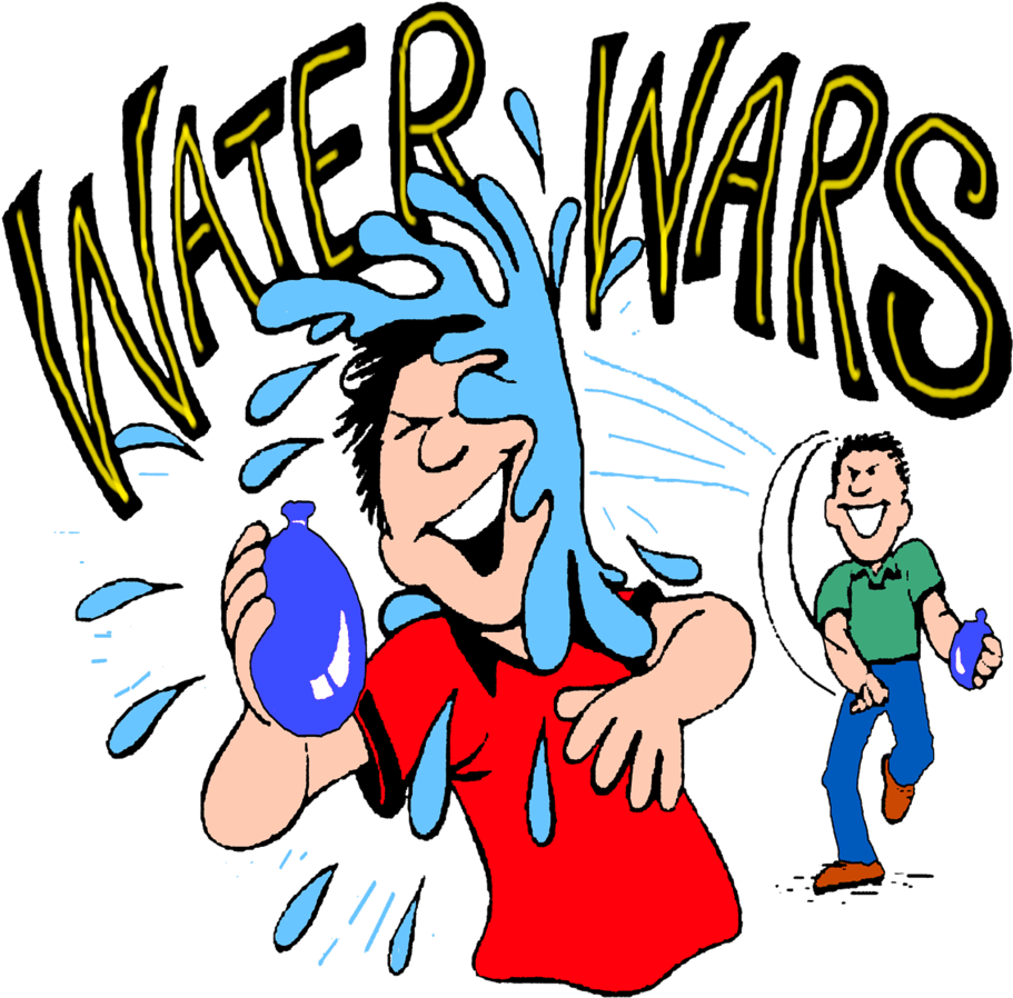 How To Win Clip Art Cliparts - Water Balloon Fight Clipart (1024x1024)