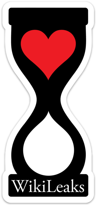 Wikileaks Heart Hourglass Bumper Sticker - Wikileaks (675x675)