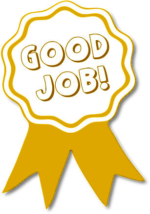 Free Award Ribbon Clipart - Good Job Png (307x437)