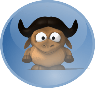 Share This - - Gnu Linux Rectangle Sticker (373x343)