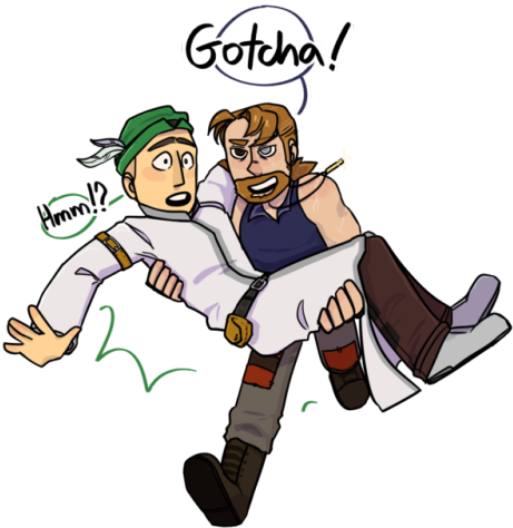 Good Caught, Jack - Minecraft Story Mode Jack And Nurm Art (500x499)
