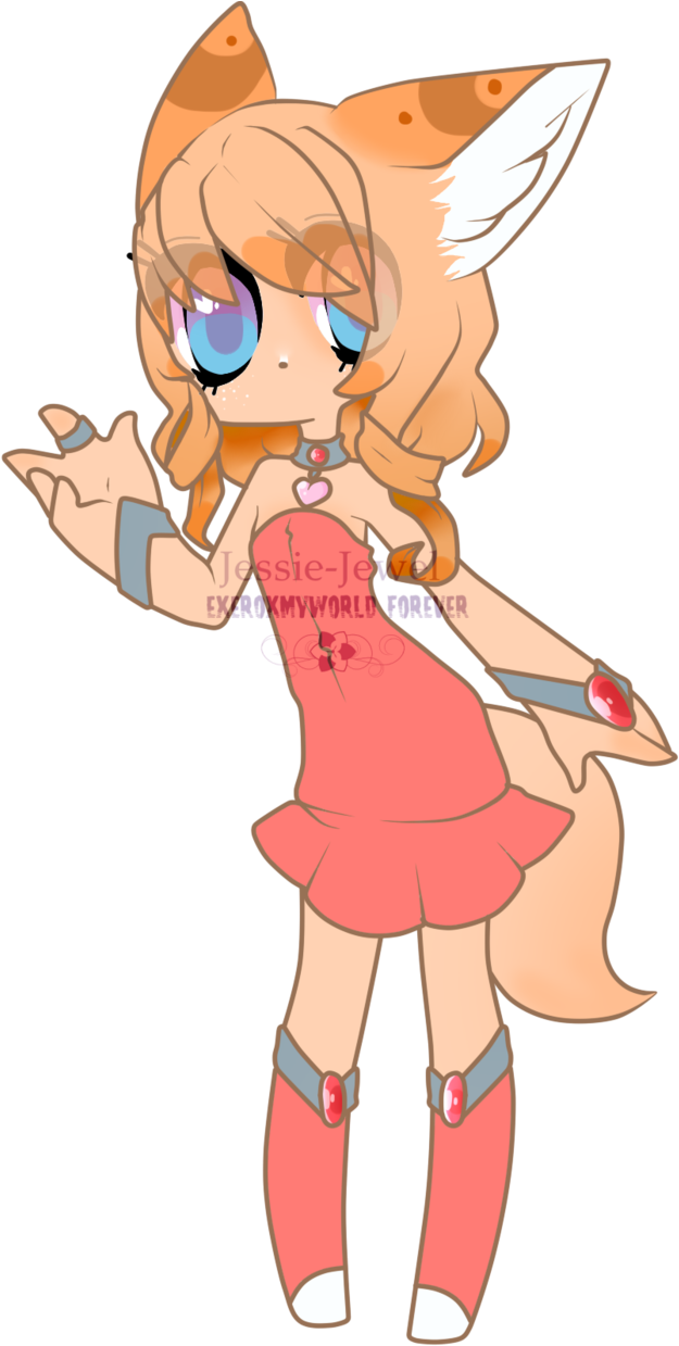 Fennec Fox Girl Adopt~closed~ By Xxdreamypastelsxx - Cartoon (641x1245)