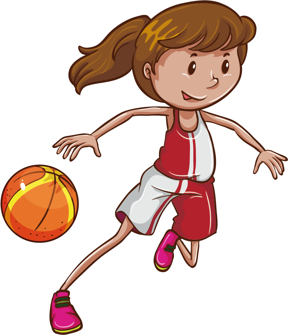 Basketball Stock Photography Illustration - Girl Basketball Illustration (1500x1500)