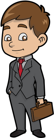 185 × 240 Pixels - Business Man Cartoon Png (371x480)