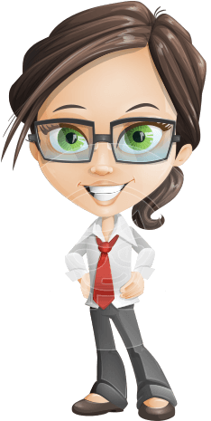 Woman Vector Female Cartoon Character - Vector Cartoon Characters (262x464)