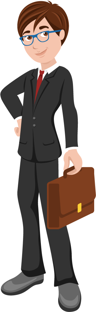 Cartoon Employee - Dos Don Ts For Interview Attire (398x1052)