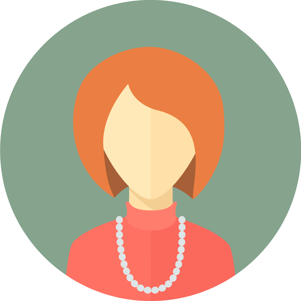 Flat Faces Icons Circle Woman - Portrait Of A Man (1024x1024)