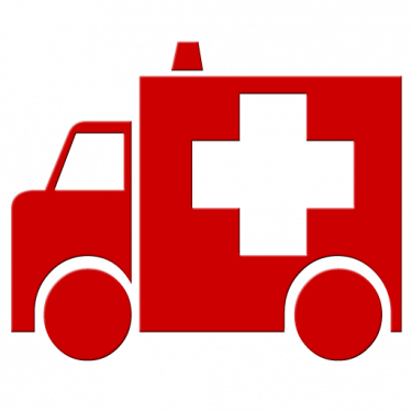 Red Cross Recovery Support - Ambulance Symbol (375x375)