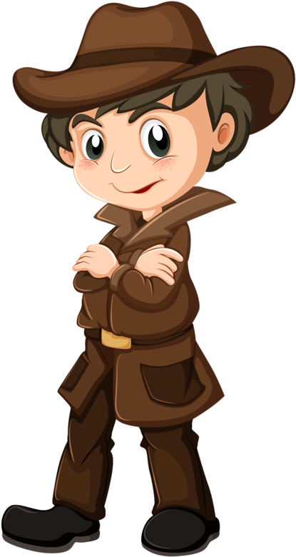 Personnages, Illustration, Individu, Personne, Gens - Detictive Illustration (436x800)