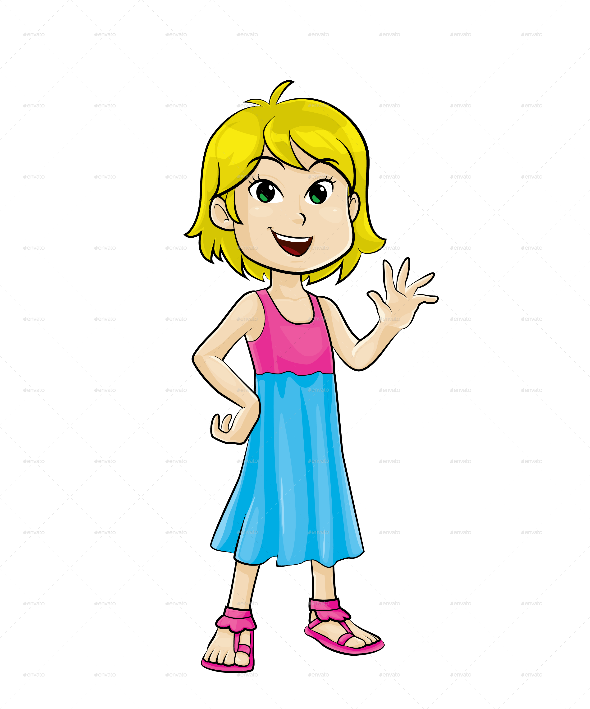 Boy And Girl Img/young Girl Img/2young-girl - Cartoon (2500x3000)
