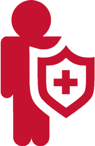 Insurance - Shield Man Icon (333x511)
