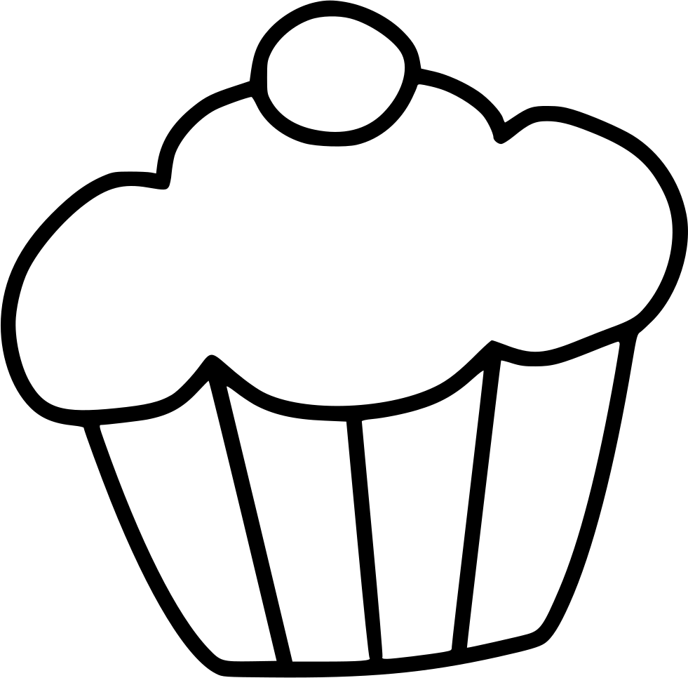 Muffin Cake Dessert Sweet Comments - Dawing Of Cake (981x966)