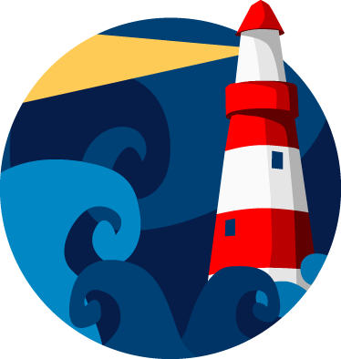 Color De Su Pared - Faro En Circulo (374x394)