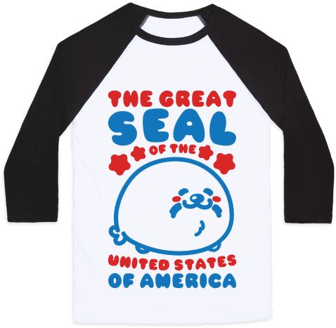 The Great Seal Of The United States Of America Baseball - Lift Pizza Raglan: Funny Workout Raglan (758x732)