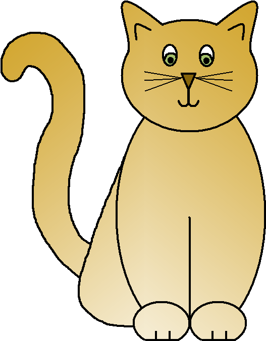 Ideas About Cat Clipart On - Cartoon (610x733)