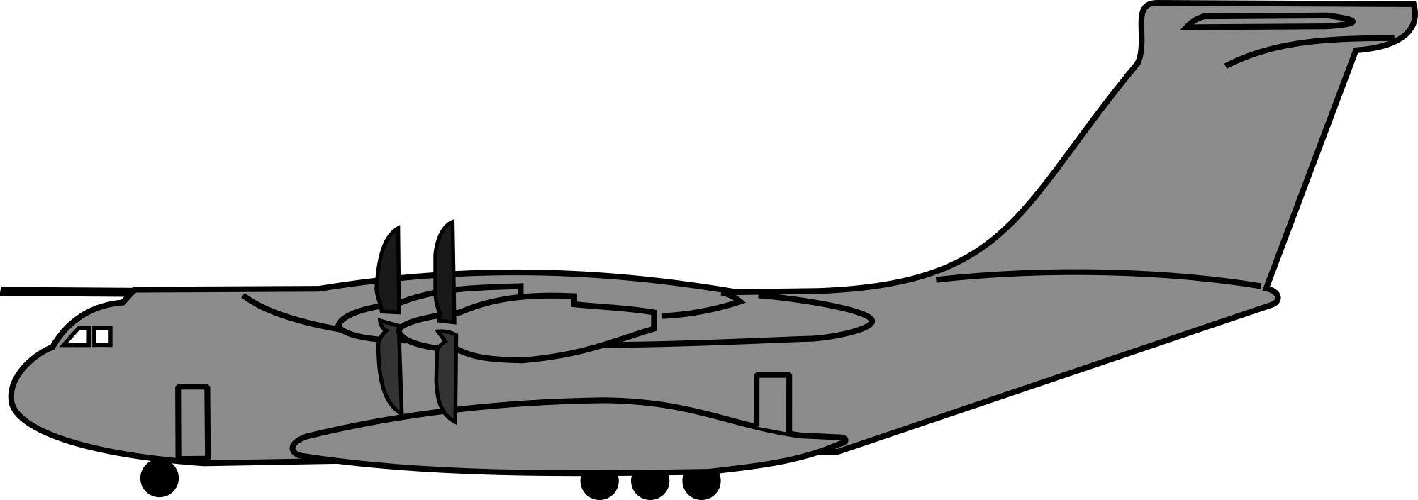Open - Airbus A400m Png (2000x705)
