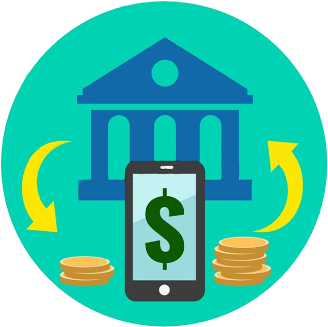 Mobile Banking Flat Illustration (900x650)