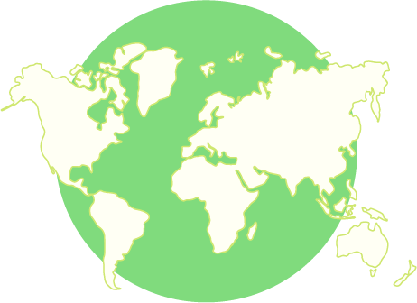 Grass Clipart Bermuda Grass - World Map (462x336)